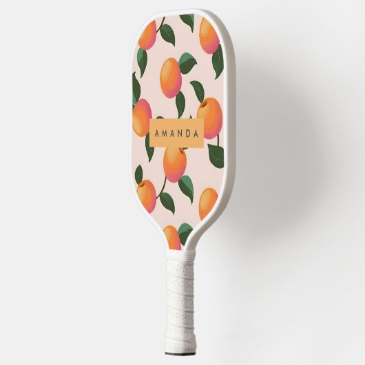 Gepersonaliseerde perzik patroon Schattigee perzik Pickleball Paddle (Links)