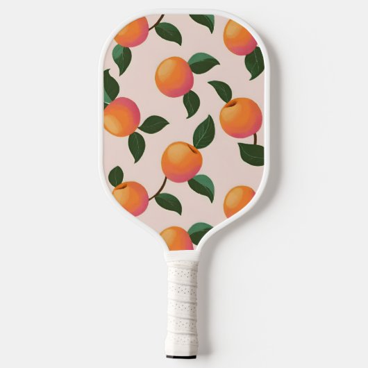 Gepersonaliseerde perzik patroon Schattigee perzik Pickleball Paddle (Achterkant)