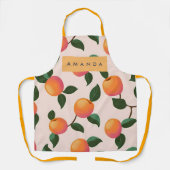 Gepersonaliseerde perzik patroon Schattigee perzik Schort (Voorkant)