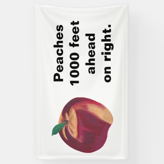 Gepersonaliseerde perzikbanners met jouw tekst spandoek (Verticaal)