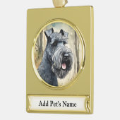 Gepersonaliseerde Pet Banner Ornament Verguld Banner Ornament (Links)