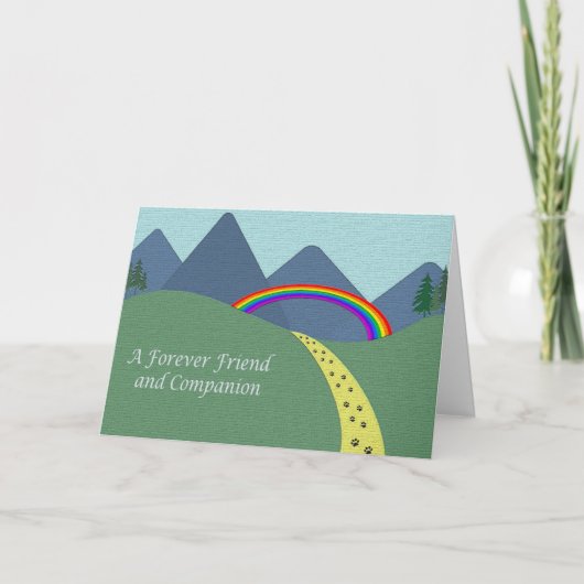 Gepersonaliseerde Pet Bereavement Sympathy Card SP Kaart (Voorkant)