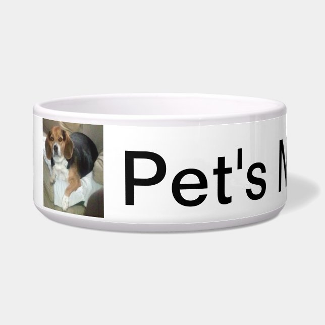 Gepersonaliseerde Pet Bowl Voerbakje (Voorkant)