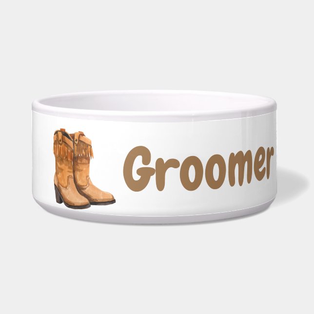Gepersonaliseerde Pet Bowls Summer Country Wedding Voerbakje (Voorkant)