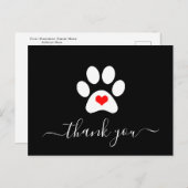 Gepersonaliseerde Pet Business bedankkaarten Briefkaart (Voorkant / Achterkant)