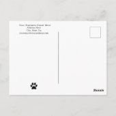 Gepersonaliseerde Pet Business bedankkaarten Briefkaart (Achterkant)