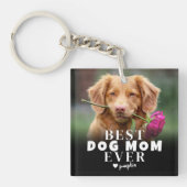 Gepersonaliseerde Pet Dog Beste Mama Foto Sleutelhanger (Voorkant)