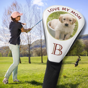 Gepersonaliseerde Pet Dog Foto Liefde Mijn Mam Golfheadcover