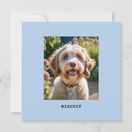 Gepersonaliseerde Pet Dog Kat Fotonaam Groeten Kaa