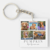 Gepersonaliseerde Pet Dog Photo Keepsake Sleutelhanger (Voorkant)