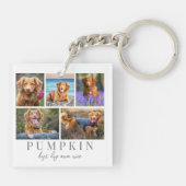 Gepersonaliseerde Pet Dog Photo Keepsake Sleutelhanger (Achterkant)