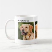 Gepersonaliseerde Pet Drie Foto Koffie Koffiemok (Links)
