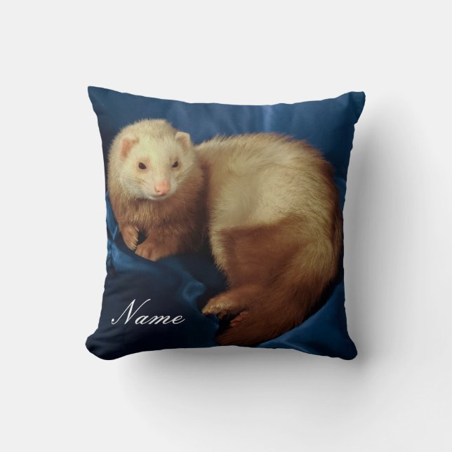 Gepersonaliseerde Pet Ferret Kussen (Voorkant)