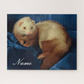 Gepersonaliseerde Pet Ferret Legpuzzel (Horizontaal)