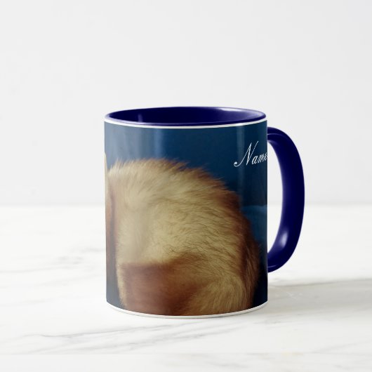 Gepersonaliseerde Pet Ferret Mok (Voorkant rechts)