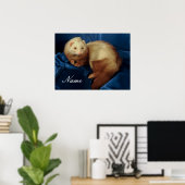 Gepersonaliseerde Pet Ferret Poster (Thuiskantoor)