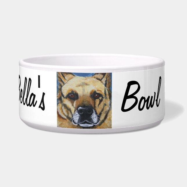 Gepersonaliseerde Pet Food Bowl Voerbakje (Voorkant)
