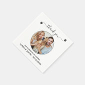 Gepersonaliseerde Pet Foto Dank u Hond Pet Wedding Servet (Hoek)