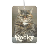 Gepersonaliseerde Pet Foto en Naam Dubbelzijdige A Luchtverfrisser (Voorkant)