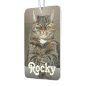 Gepersonaliseerde Pet Foto en Naam Dubbelzijdige A Luchtverfrisser (Links)