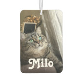 Gepersonaliseerde Pet Foto en Naam Dubbelzijdige A Luchtverfrisser (Achterkant)