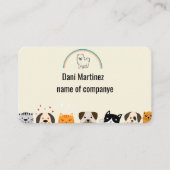 Gepersonaliseerde Pet Grooming Loyalty Kaart Visitekaartje (Voorkant)