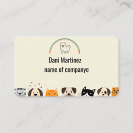 Gepersonaliseerde Pet Grooming Loyalty Kaart Visitekaartje