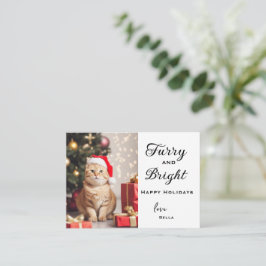 Gepersonaliseerde Pet Holiday Cards, Pet Christmas Notitiekaartje
