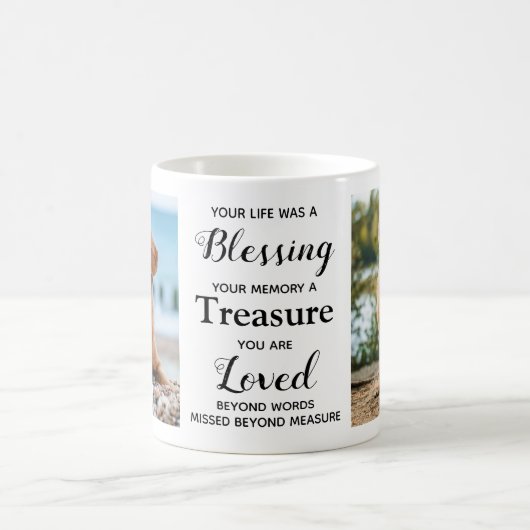 Gepersonaliseerde Pet Loss Keepsake Dog Memorial F Koffiemok (Center)