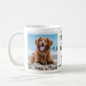 Gepersonaliseerde Pet Loss Keepsake Dog Memorial F Koffiemok (Links)