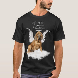 Gepersonaliseerde Pet Memorial Bloedhond Hond T-shirt