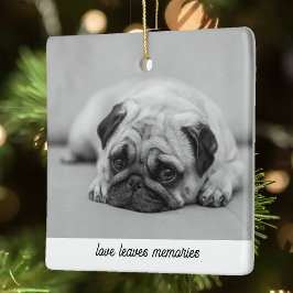 Gepersonaliseerde Pet Memorial Gift Hond Foto Kat  Keramisch Ornament