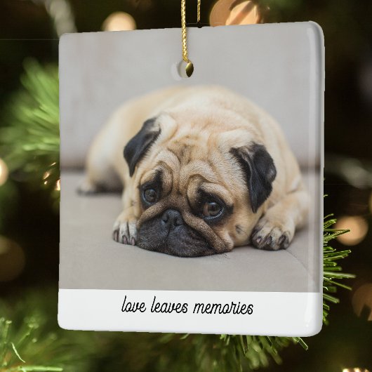 Gepersonaliseerde Pet Memorial Gift Hond Foto Kat  Keramisch Ornament