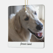 Gepersonaliseerde Pet Memorial Gift Hondenliefhebb Keramisch Ornament (Links)