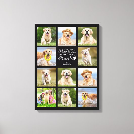 Gepersonaliseerde Pet Memorial Gift Pet Loss Keepo Canvas Afdruk (Voorkant)