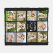 Gepersonaliseerde Pet Memorial Gift Pet Loss Keepo Fleece Deken (Voorkant (Horizontaal))