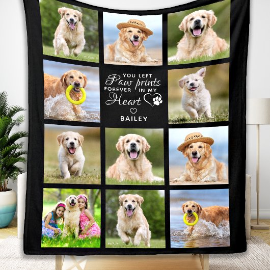 Gepersonaliseerde Pet Memorial Gift Pet Loss Keepo Fleece Deken