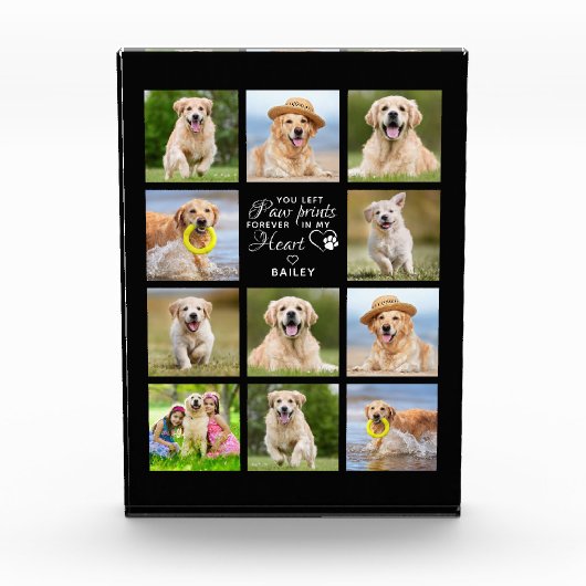 Gepersonaliseerde Pet Memorial Gift Pet Loss Keepo Fotoblokken (Voorkant)