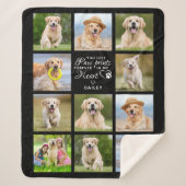 Gepersonaliseerde Pet Memorial Gift Pet Loss Keepo Sherpa Deken (Voorkant)