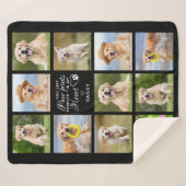 Gepersonaliseerde Pet Memorial Gift Pet Loss Keepo Sherpa Deken (Voorkant (horizontaal))