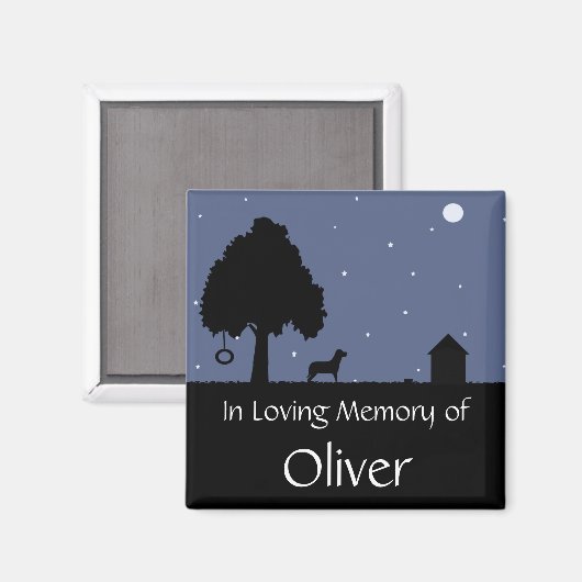 Gepersonaliseerde Pet Memorial Magnet (Voorkant / Achterkant)