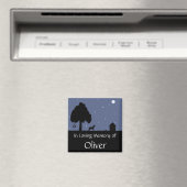Gepersonaliseerde Pet Memorial Magnet (Insitu (Vaatwasser))