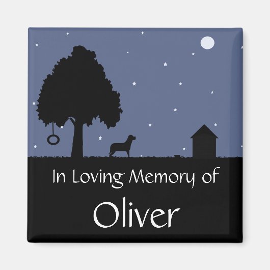 Gepersonaliseerde Pet Memorial Magnet (Voorkant)