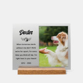 Gepersonaliseerde Pet Memorial Plaque Acryl Bord (Voorkant)