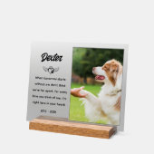 Gepersonaliseerde Pet Memorial Plaque Acryl Bord (Hoek)