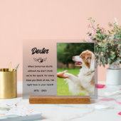 Gepersonaliseerde Pet Memorial Plaque Acryl Bord (Huwelijk)