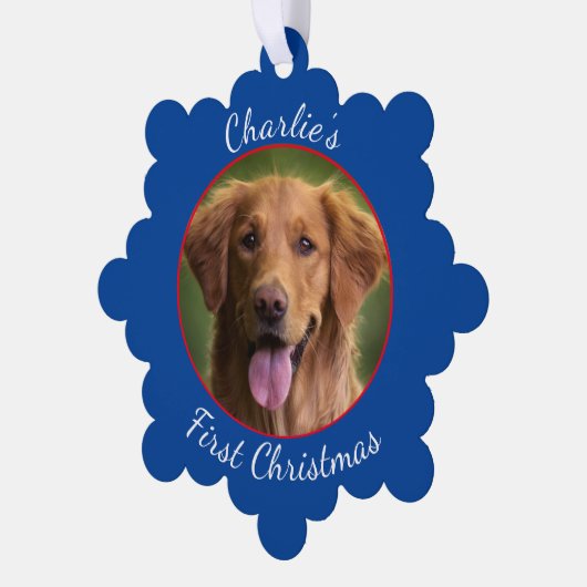 Gepersonaliseerde Pet Paper Snowflake Ornament (Links)