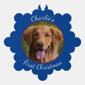 Gepersonaliseerde Pet Paper Snowflake Ornament (Achterkant)