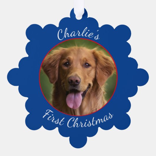 Gepersonaliseerde Pet Paper Snowflake Ornament (Achterkant)