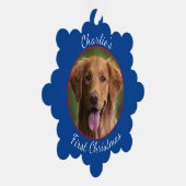 Gepersonaliseerde Pet Paper Snowflake Ornament Kaart (Rechts)